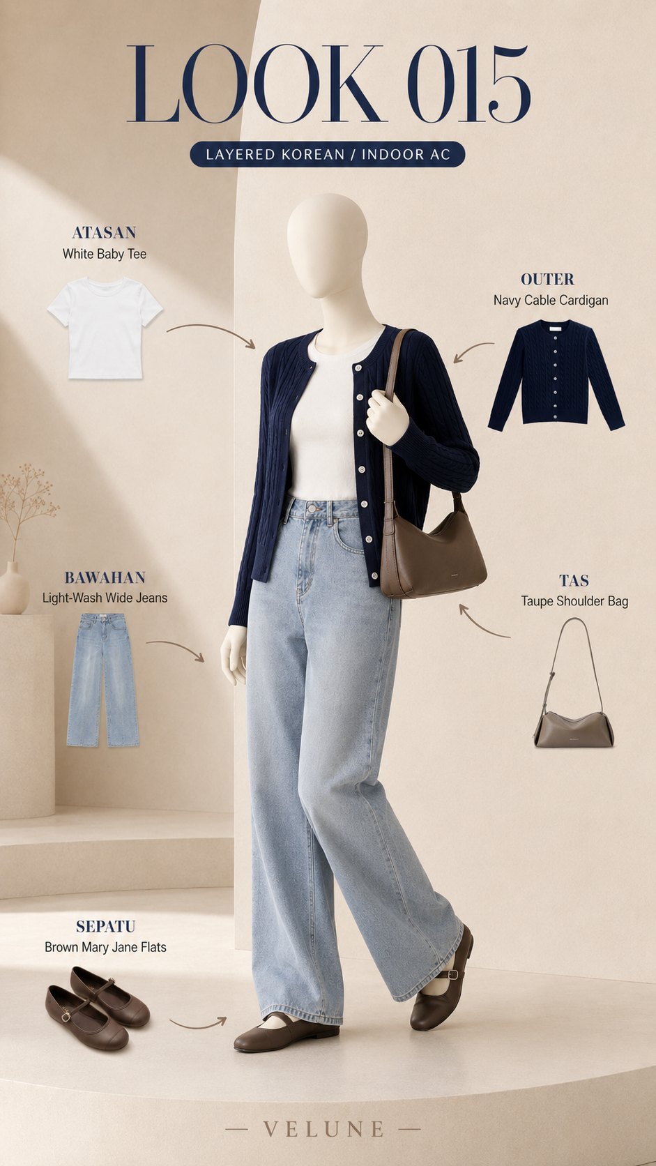 Layered Korean / Indoor AC outfit