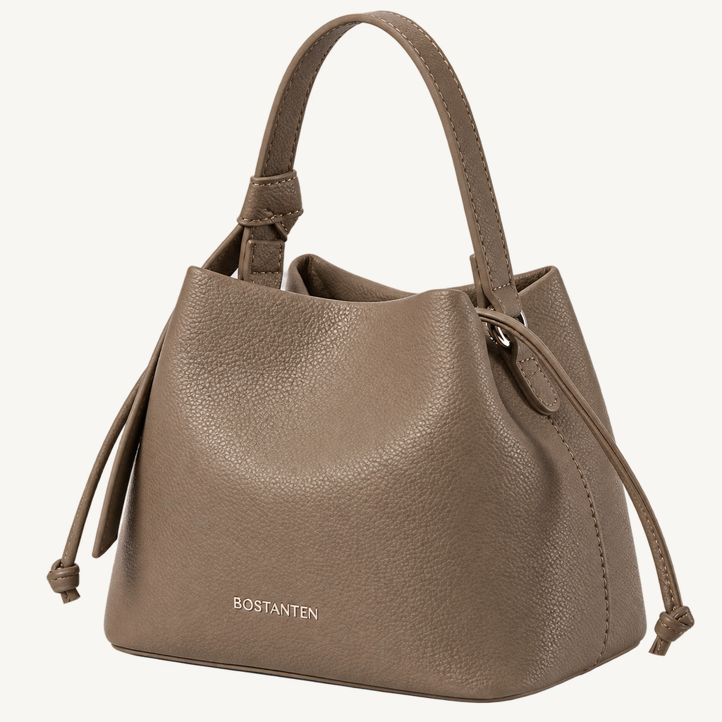 Taupe Shoulder Bucket Bag